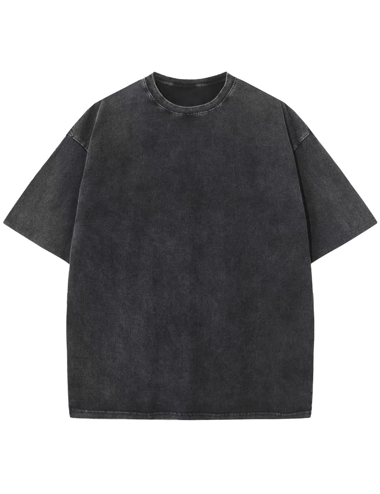 Arssm Men Oversized T Shirts Vintage Tee Loose Fit Short Sleeve Casual Streetwear Baggy Washed Unisex Tops