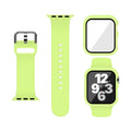 Silicone Sport Band and PC Case with Screen Protector for Apple Watch