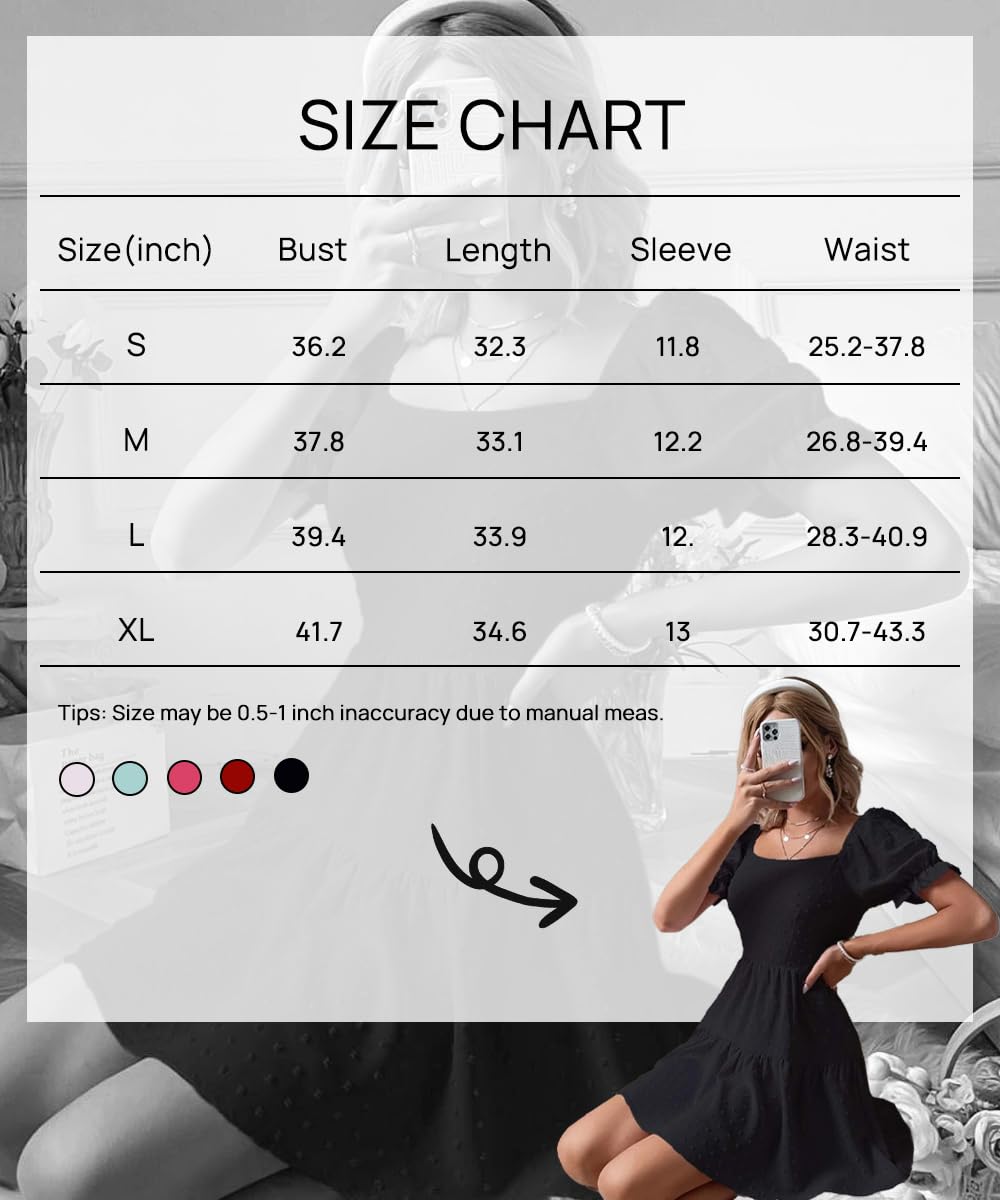 Narecte Summer Dresses for Women 2026,Tie Backless Swiss Dot Mini Dress,Ruffle Hem Flowy Casual Dresses