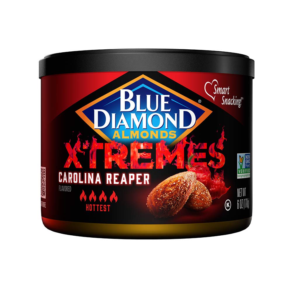Blue Diamond Almonds Sriracha Flavored Snack Nuts, 6 Oz Resealable Can (Pack of 1)