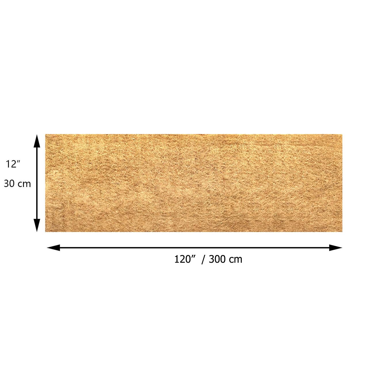 SUNYAY 12x40 inch Natural Coco Liner Roll Coconut Coir Liner Sheets Coco Mat for Planter Window Box Flower Basket Garden Decoration Animal Pet Pad