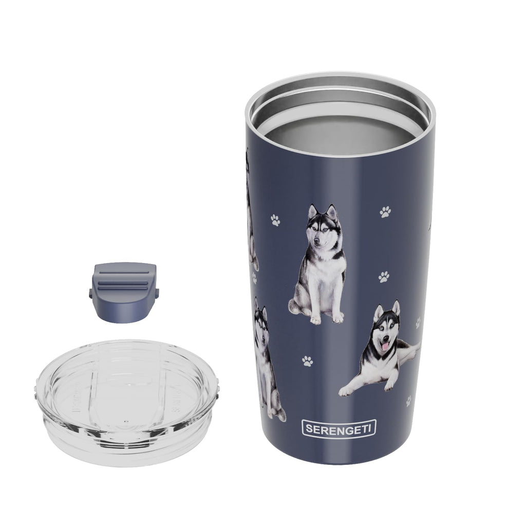 SERENGETI Australian Shepherd 20 Oz. Stainless Steel, Vacuum Insulated Tumbler with Spill Proof Lid - 3D Print - Insulated Travel mug for Hot or Cold Drinks (Australian Shepherd Tumbler)