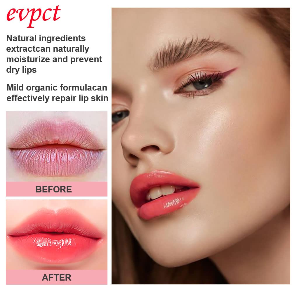 evpct 2Pcs Blueberry Tinted Lip Balms PH Lip Color Changing Lipstick Balm Stain Gift Set Queen for Women Girls Korean Mood Long Lasting Color Change Light Pink Lipstick Lip Tint Plumper Gloss