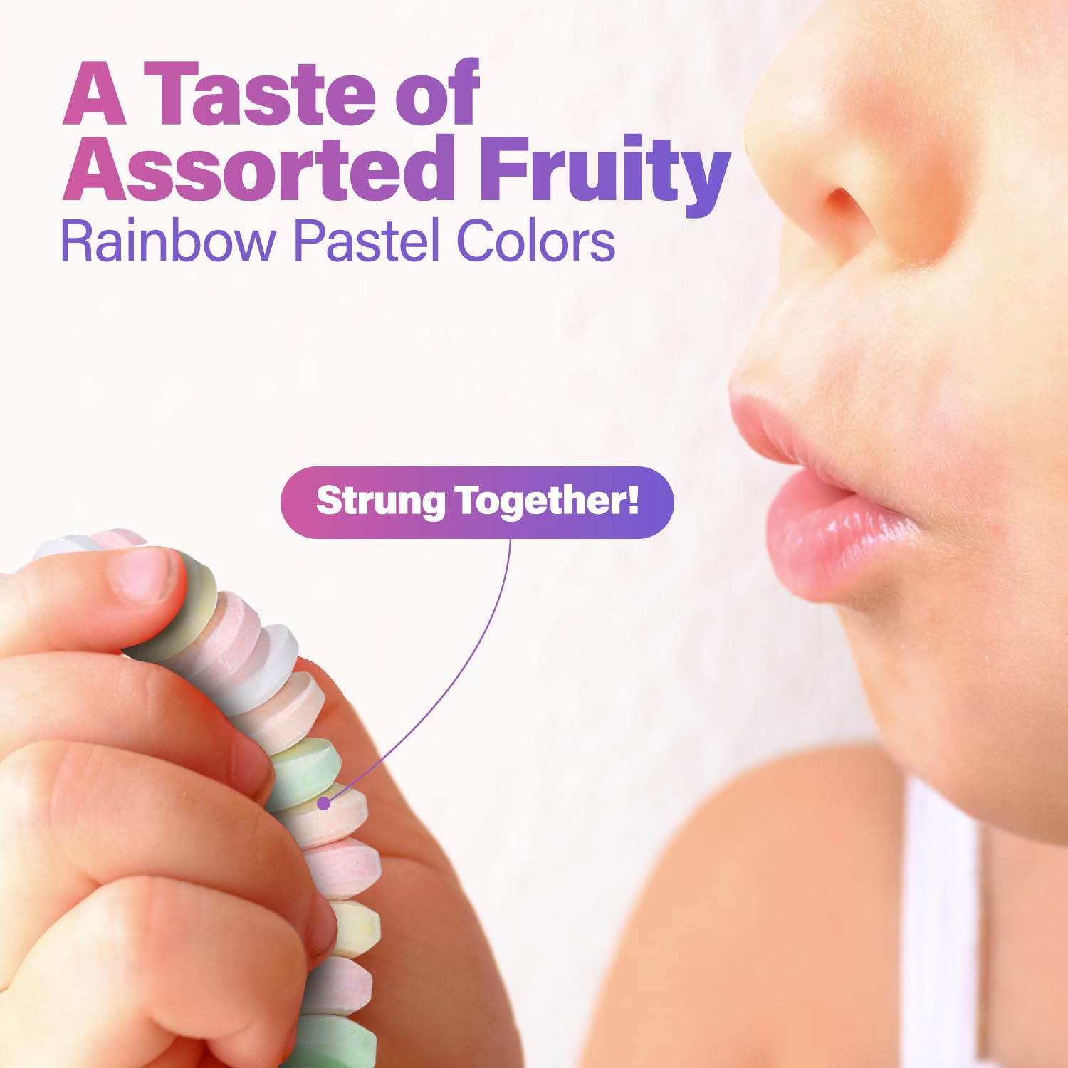 Fresh Finest 48-Count Bulk Candy Bracelets - Individually Wrapped Novelty Candy Bracelets. Perfect for Party Favors, Goody Bags, Candy Buffets, and Retro-Themed Events.