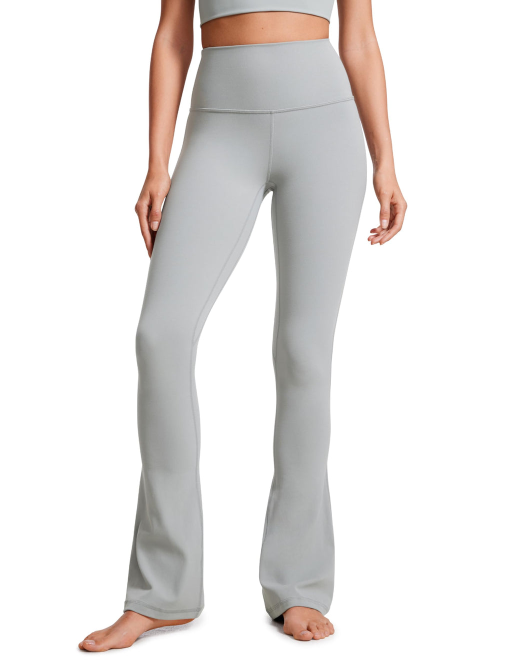 CRZ YOGA Butterluxe Mini Flared Leggings 30"/31.5"/33'' - High Waist Bootcut Casual Lounge Women Yoga Pants with Pocket
