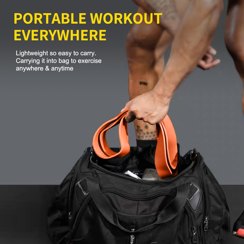 ROSAPOAR Resistance Band Pull up Band Fitness Exercise Bands Natural Latex for Workout Body Stretch Powerlifting Band Fitness Sport Training at Home/The Gym