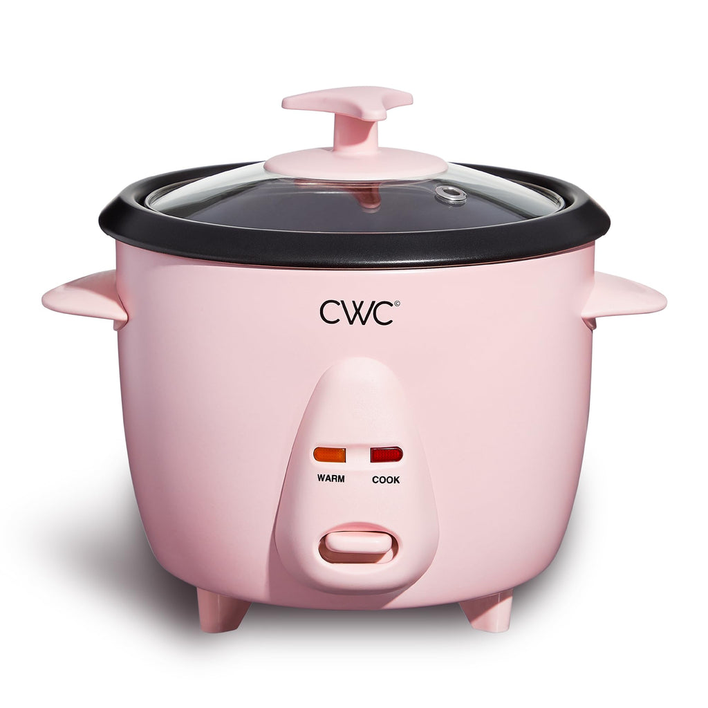 COOK WITH COLOR 6 Cup Rice Cooker 300W - Effortless Cooking and Perfectly, Cooks 3 Cups of Raw Rice for 6 Cups of Cooked Rice, Floral Blue