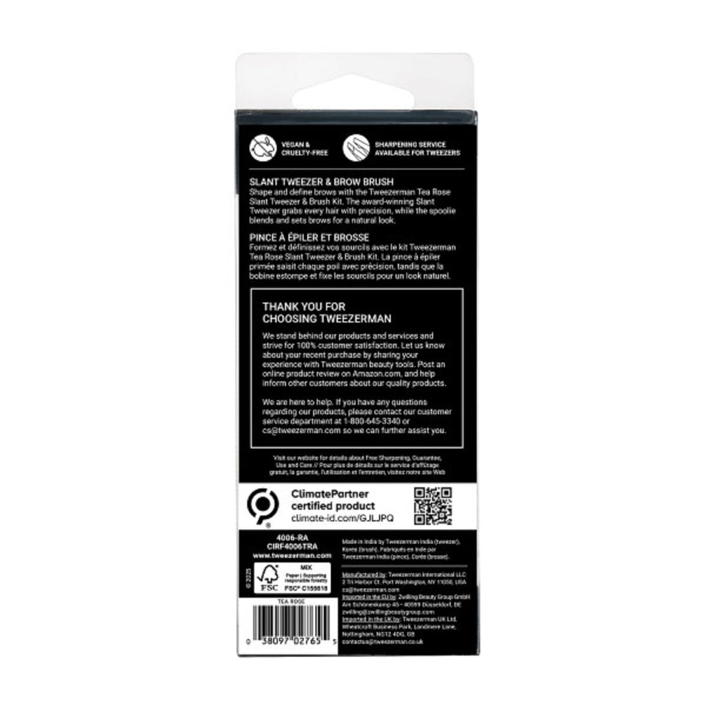 Tweezerman Exclusive 40th Birthday Slant Tweezer - Hair Removal Tweezers, Stainless Steel