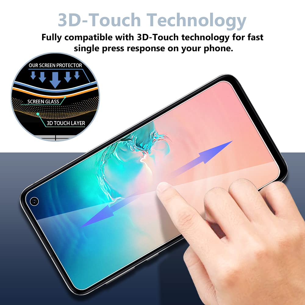 TOCOL [3 Pack] Compatible for Google Pixel 6 5G 6.4'' Tempered Glass Screen Protector & Glass Camera Lens Protector, Case Friendly, Anti-Scratch [Alignment Tool] [Fingerprint Unlock]