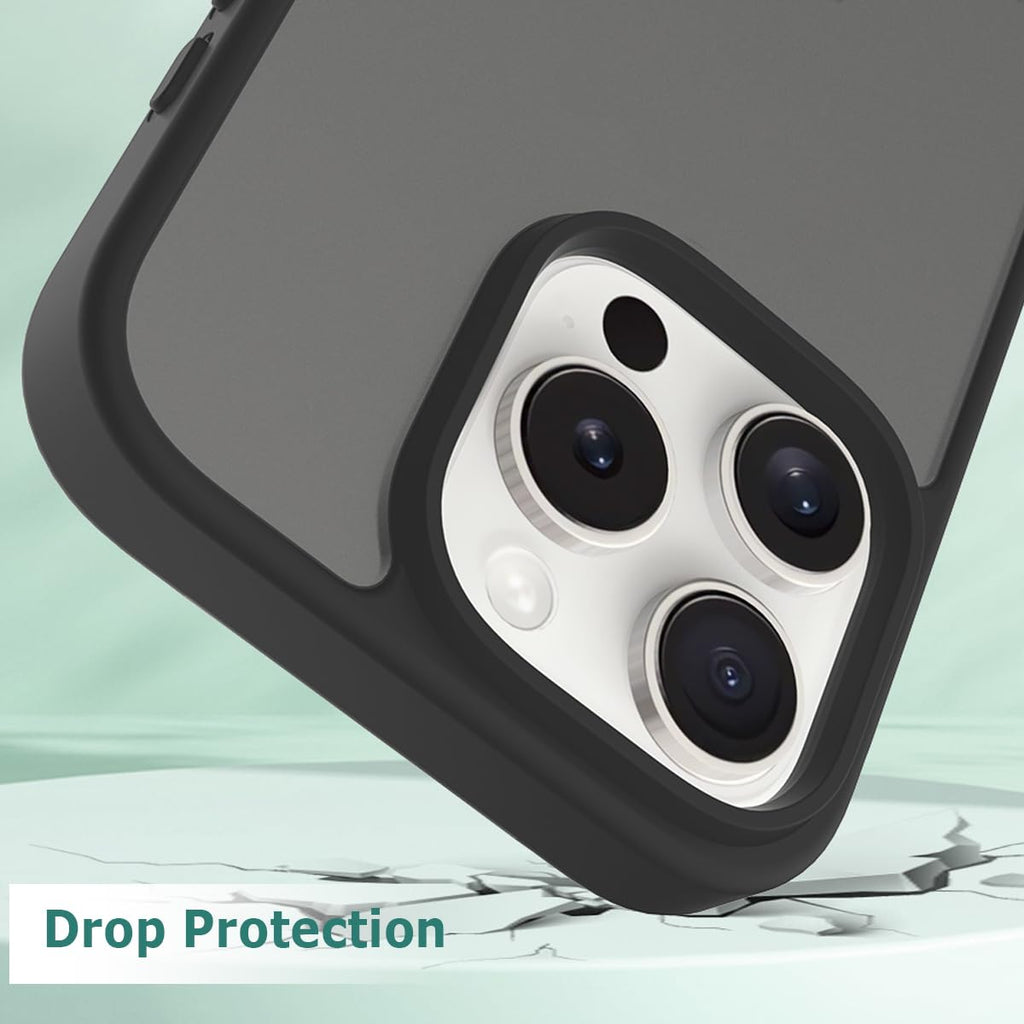 TENOC Phone Case Compatible with iPhone 11, Black Case Anti-Fingerprint Protective Bumper Matte Cover for 6.1 Inch