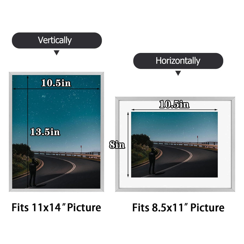 Frametory, 6x8 Aluminum Picture Frame - 6 x 8 Black Frame with Removable Mat for 5 x 7 Photo - 6 by 8 Durable Metal Frame with Real Glass - Sawtooth Hanger for Easy Wall Display - 1 Pack