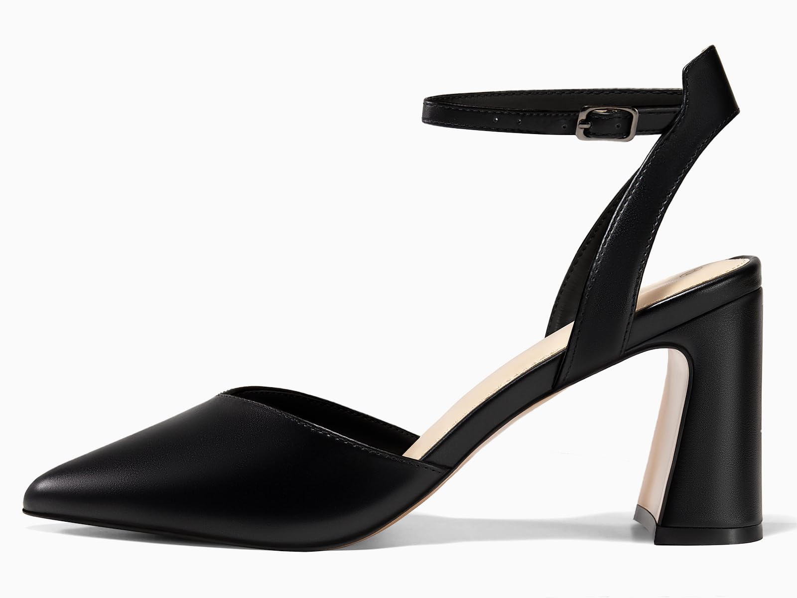 Juliet Holy Womens Closed Toe Heels Chunky Block Heel Ankle Strap Pumps Slingback Heeled Sandals