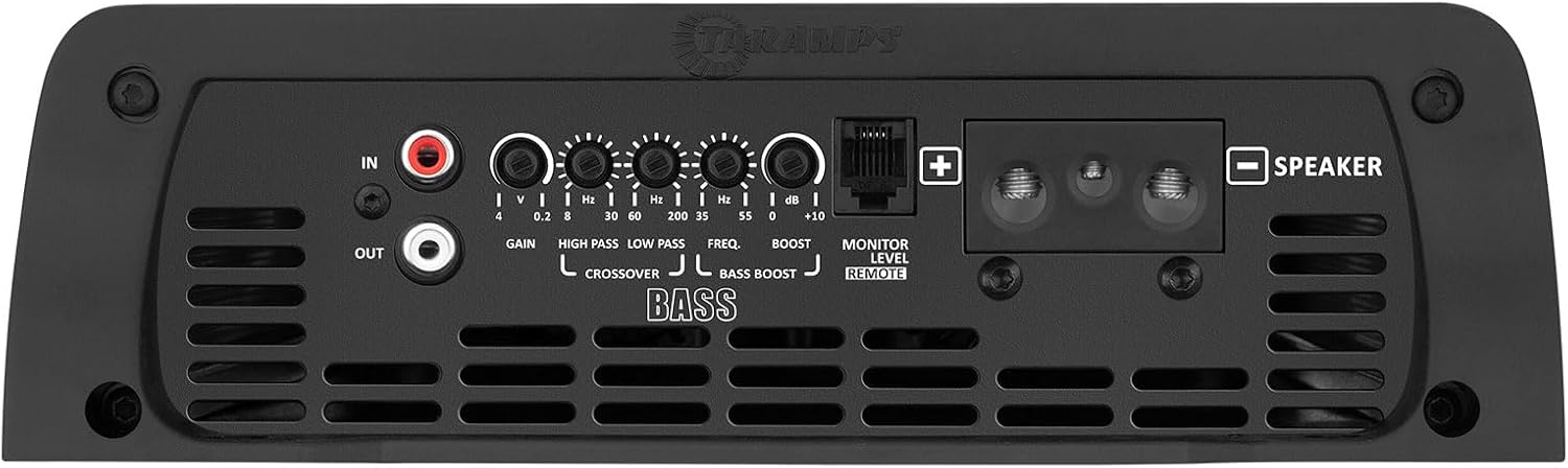 Taramps The Big Boss 8 Bass Black Color Amplifier 0.5 to 2 Ohms 8000 Watts RMS 108 RGB Effects, Multi Impedance, Monoblock Class D, Smart 8k Car Audio