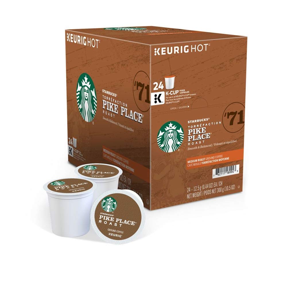 Starbucks Coffee K-Cup Variety Pack, 1 Cinnamon Dolce, 1 Hazelnut, 1 Mocha, 1 Cr�me Brulee, 1 Maple Pecan, 1 Caramel, 10 CT K-Cups, 1 CT