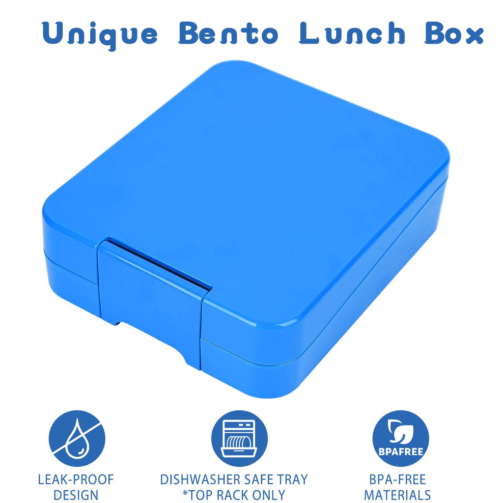 Bento Lunch Box Set for Kids with 10oz Soup Thermo, Leak-Proof Lunch Containers with 4 Compartment, Kids Thermo Hot Food Jar and Insulated Lunch Bag for Kid to School,BPA-Free(Basketball)