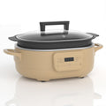 MAGNIFIQUE 6 Quart Multi-Cooker, with 8-in-1 Casserole Programmable Slow Cooker, Dutch Oven, Pasta, Nonstick, Oven Safe Pot to 500°F Brown Sugar