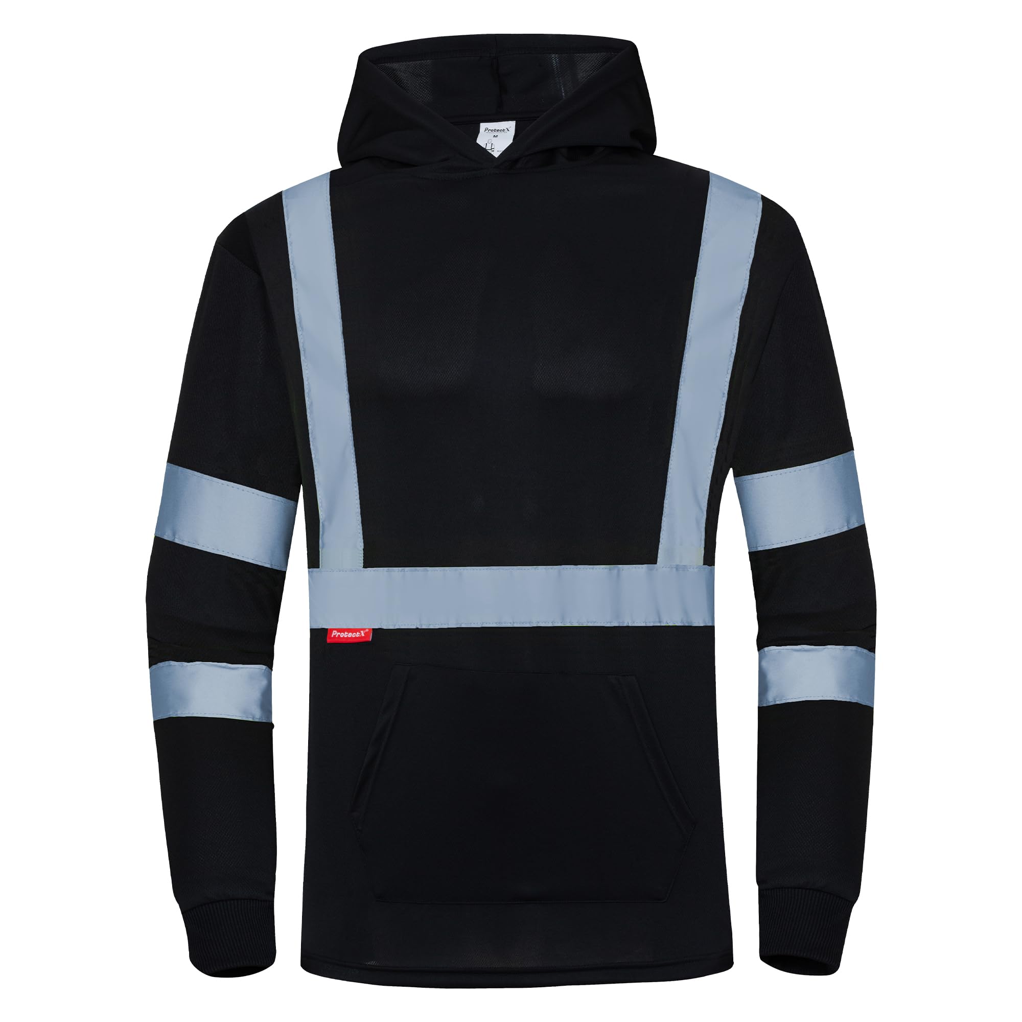 ProtectX High Visibility Long Sleeve Shirts Reflective Hi Vis Safety Shirt for Men Women Class 2-3 Construction Shirt 1 Pack