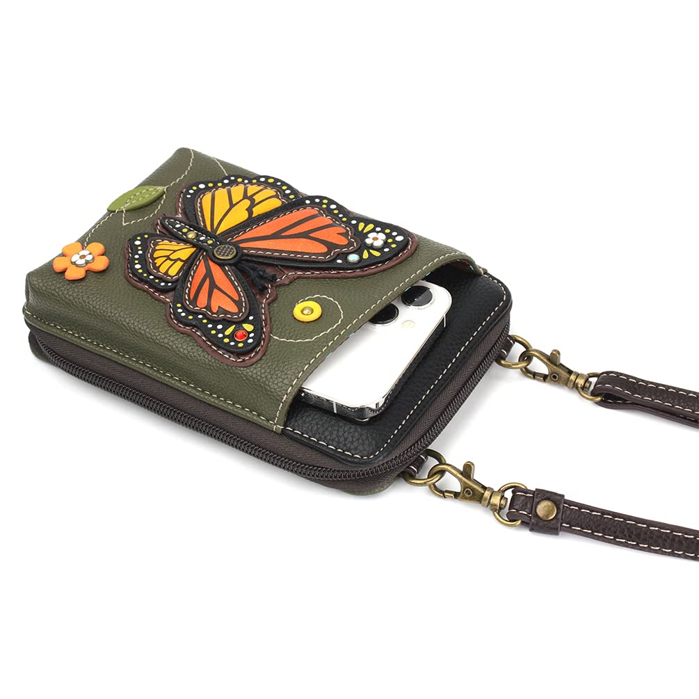 CHALA Wallet Crossbody Cell Phone Purse - Women Faux Leather Multicolor Handbag with Adjustable Strap