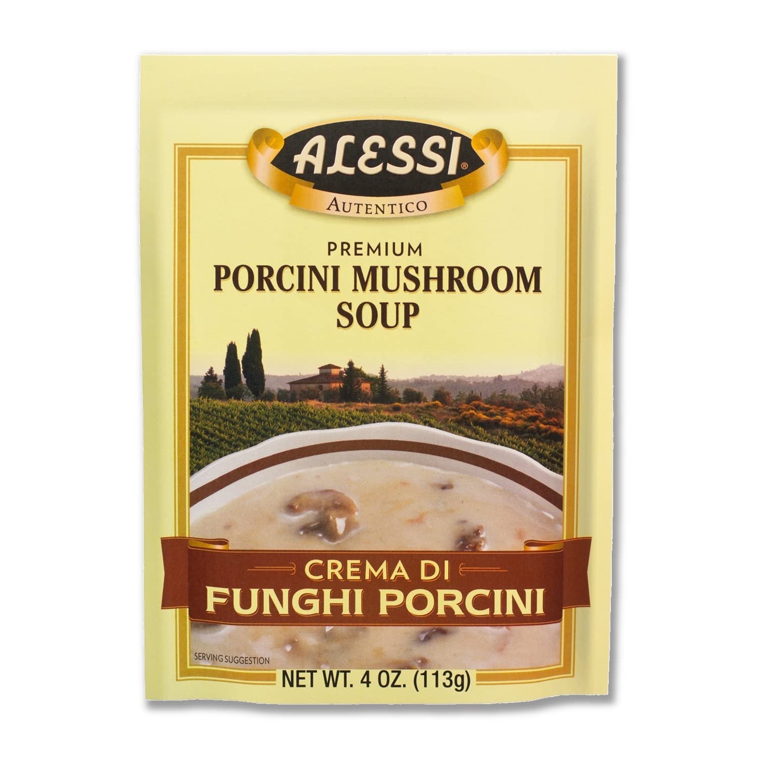 Alessi Autentico Premium Soups, Traditional Flavors, 6oz (Chicken Noodle, Pack of 6)