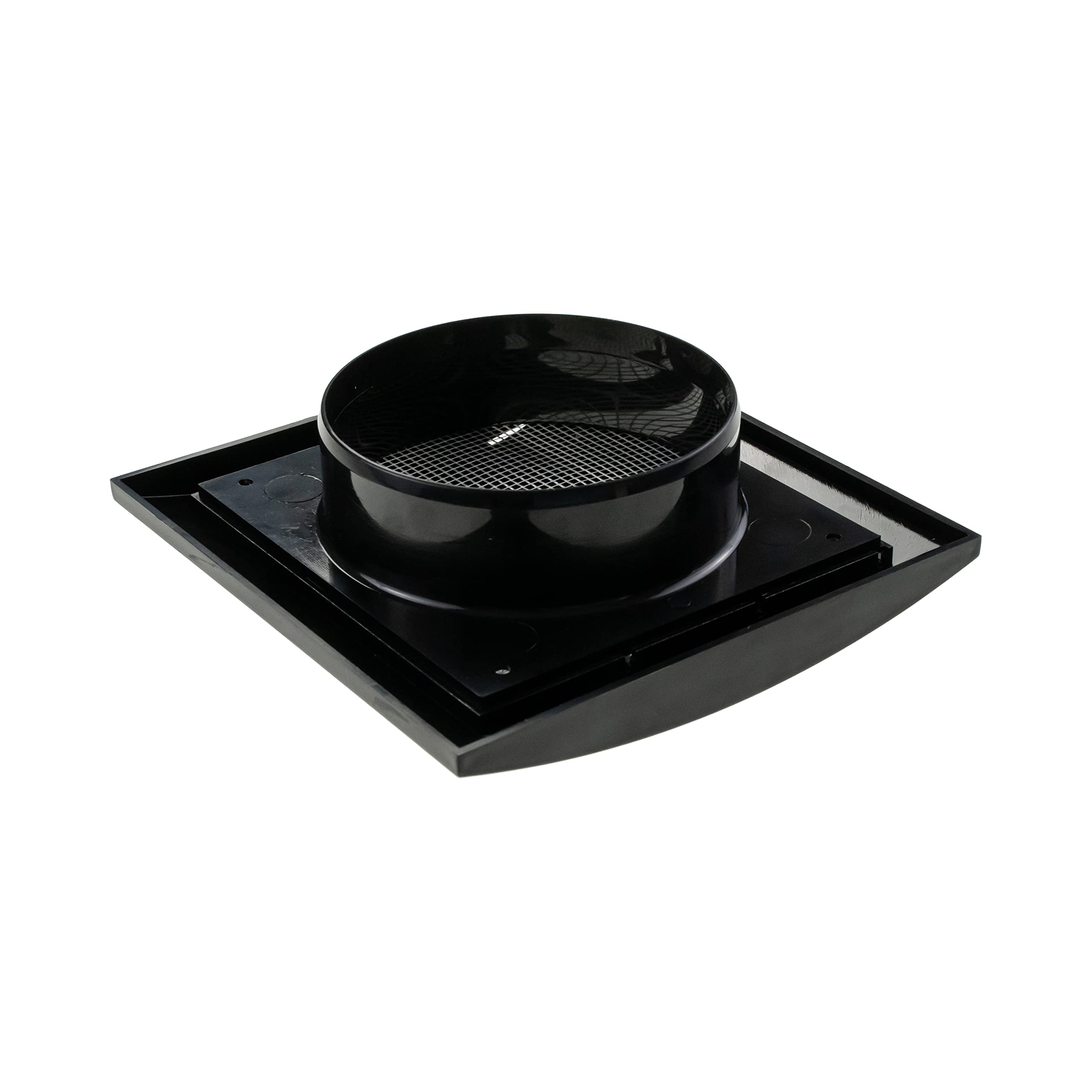 Repa Market 4 Inch Anthracite Dryer Vent Hood/Duct Cover for Walls or Ceiling/ABS Plastic Louvered Air Grille with Built-In Mesh Screen/Exhaust and Dryer Vent Covers for Indoor & Outdoor Use
