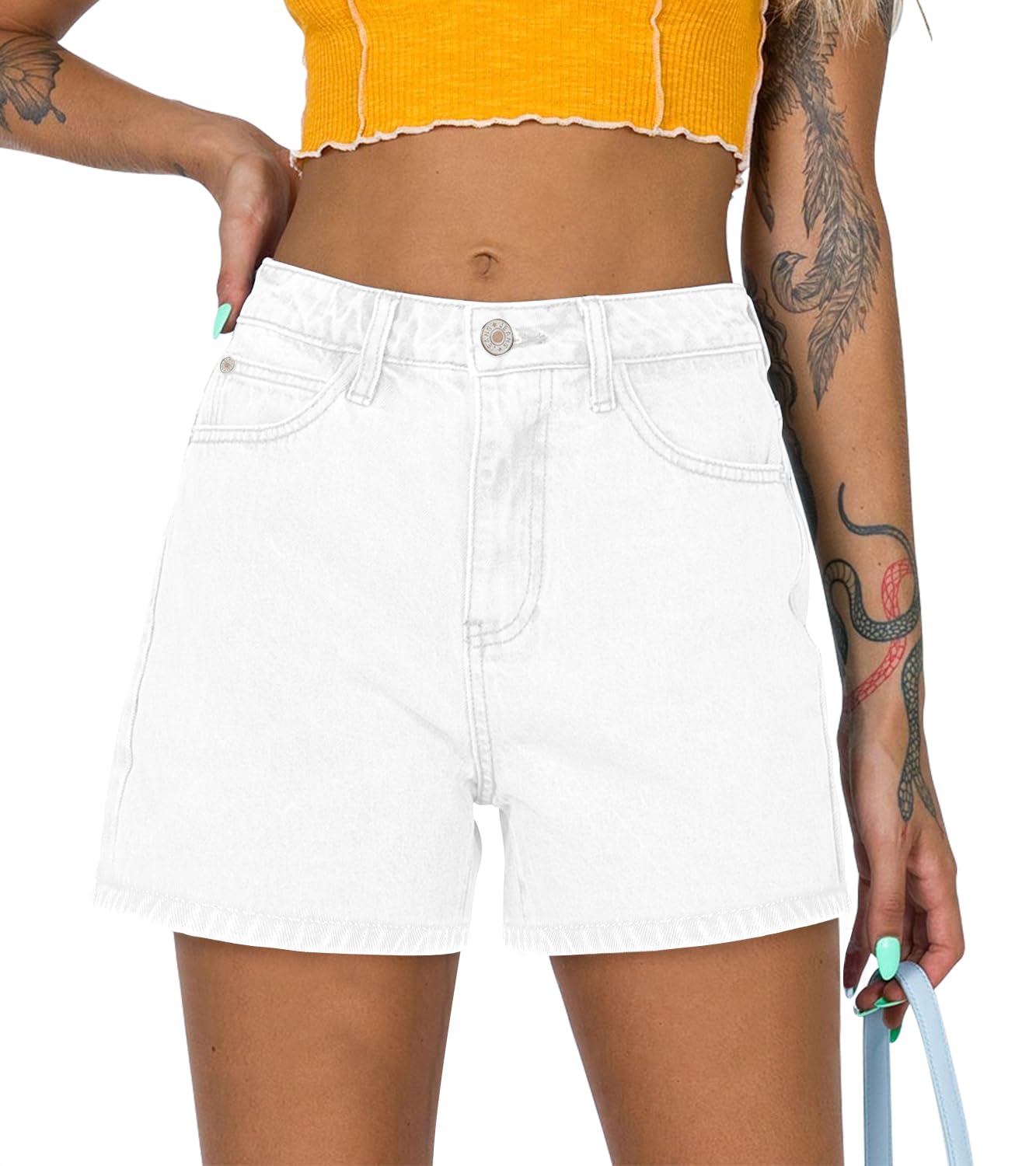 SANMM Jean Shorts Womens Summer Stretchy Denim Casual Hot Short Jorts 2026
