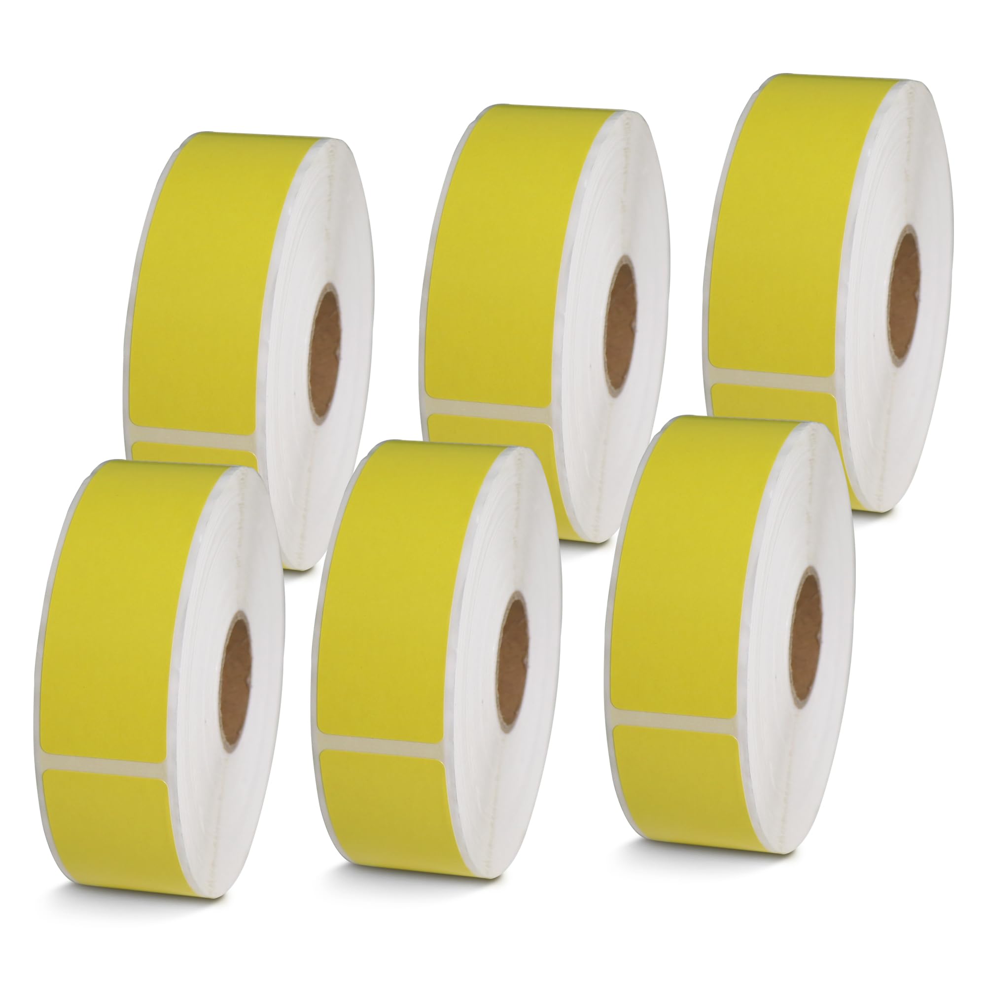 BETCKEY - 1" x 0.5" Small Labels Compatible with Zebra & Rollo Label Printer, Premium Adhesive & Perforated[Light Blue, 6 Rolls, 14580 Labels]