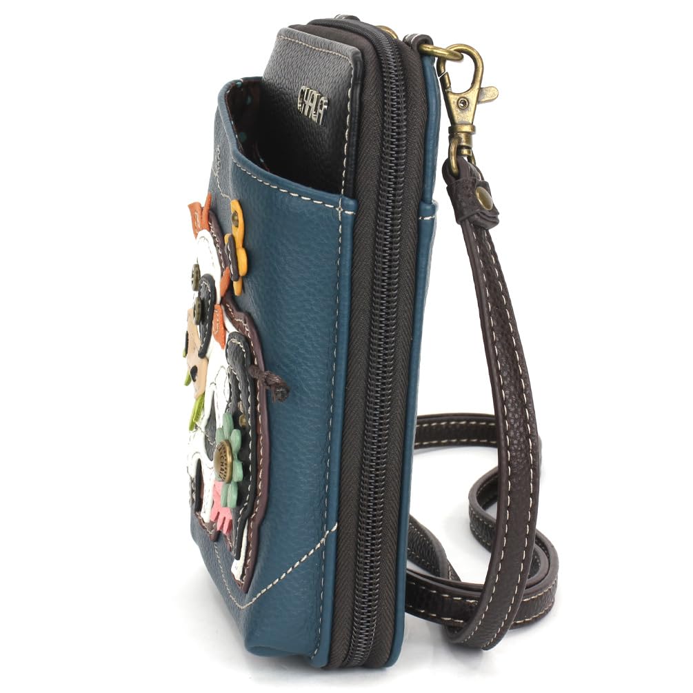 CHALA Wallet Crossbody Cell Phone Purse - Women Faux Leather Multicolor Handbag with Adjustable Strap