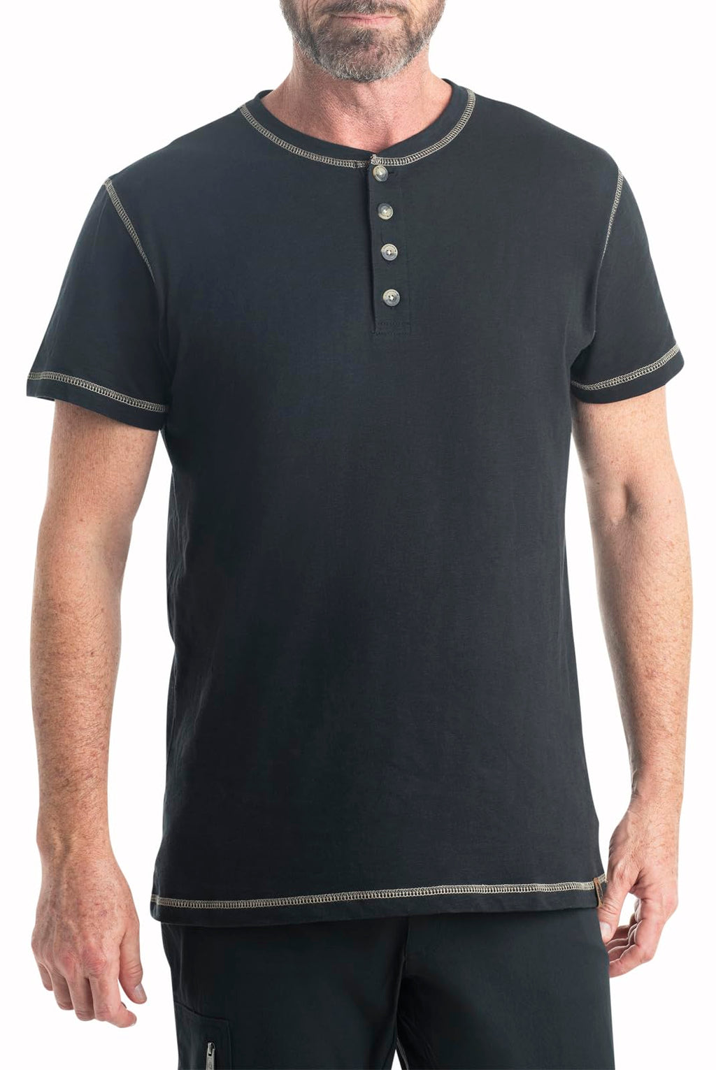 Legendary Whitetails Men's Henley Short Sleeve Casual Fit Shirt