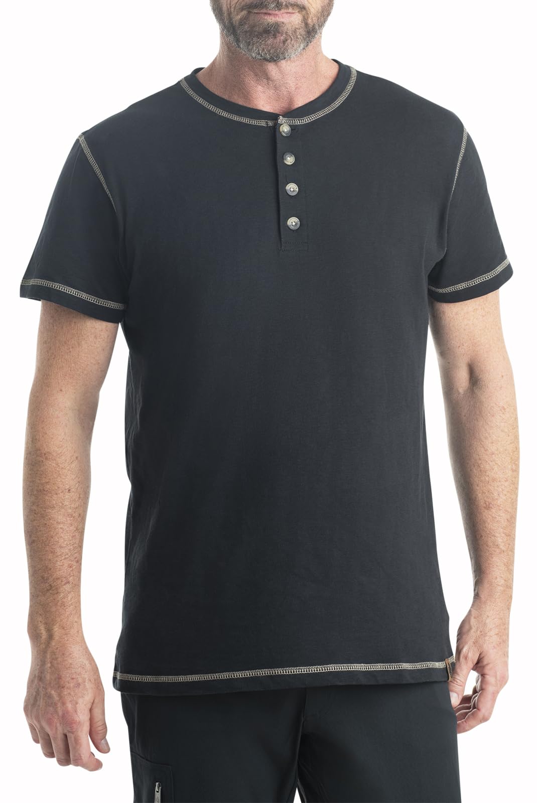 Legendary Whitetails Men's Henley Short Sleeve Casual Fit Shirt