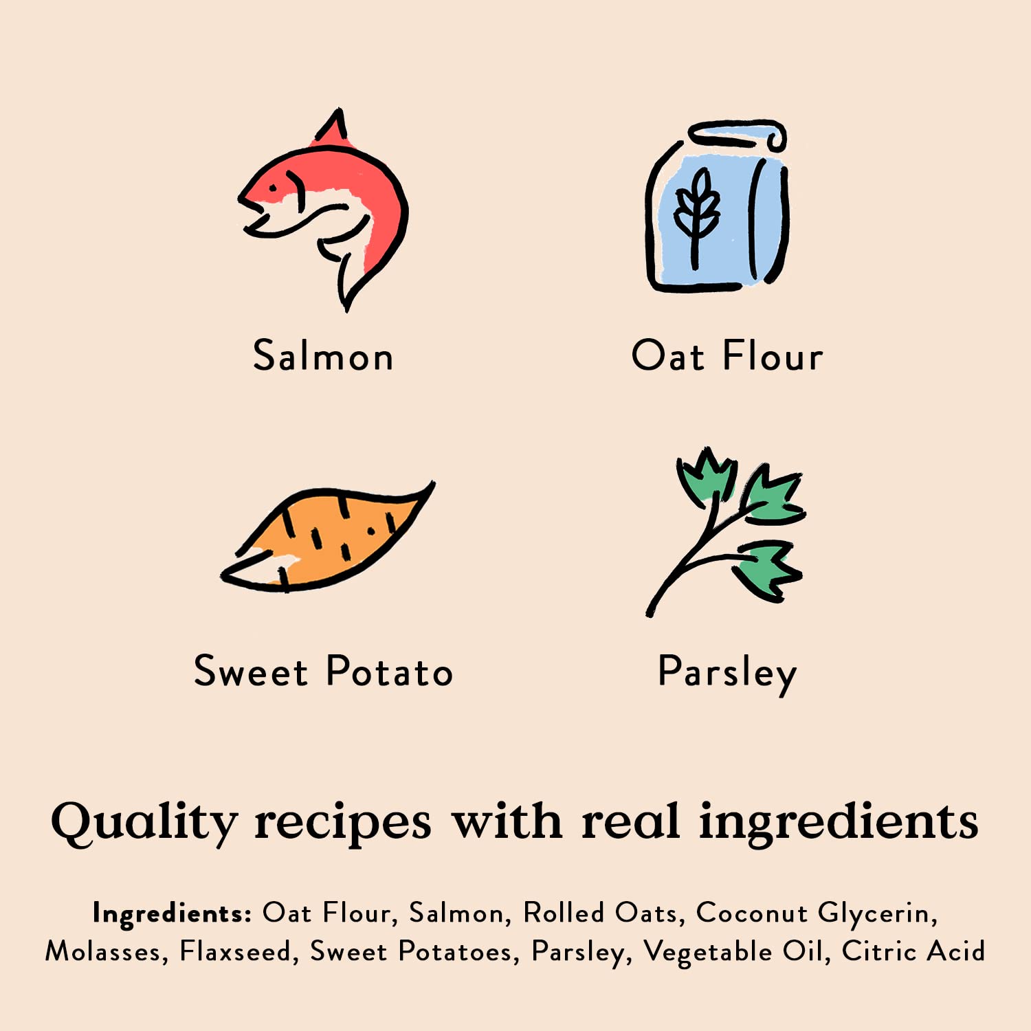 Bocce's Bakery Bac'n Nutty Soft & Chewy Dog Treats, Wheat-Free PB & Bacon Flavored All Natural Limited Ingredient Oven Baked Cookies for Dogs, 6 oz Bag