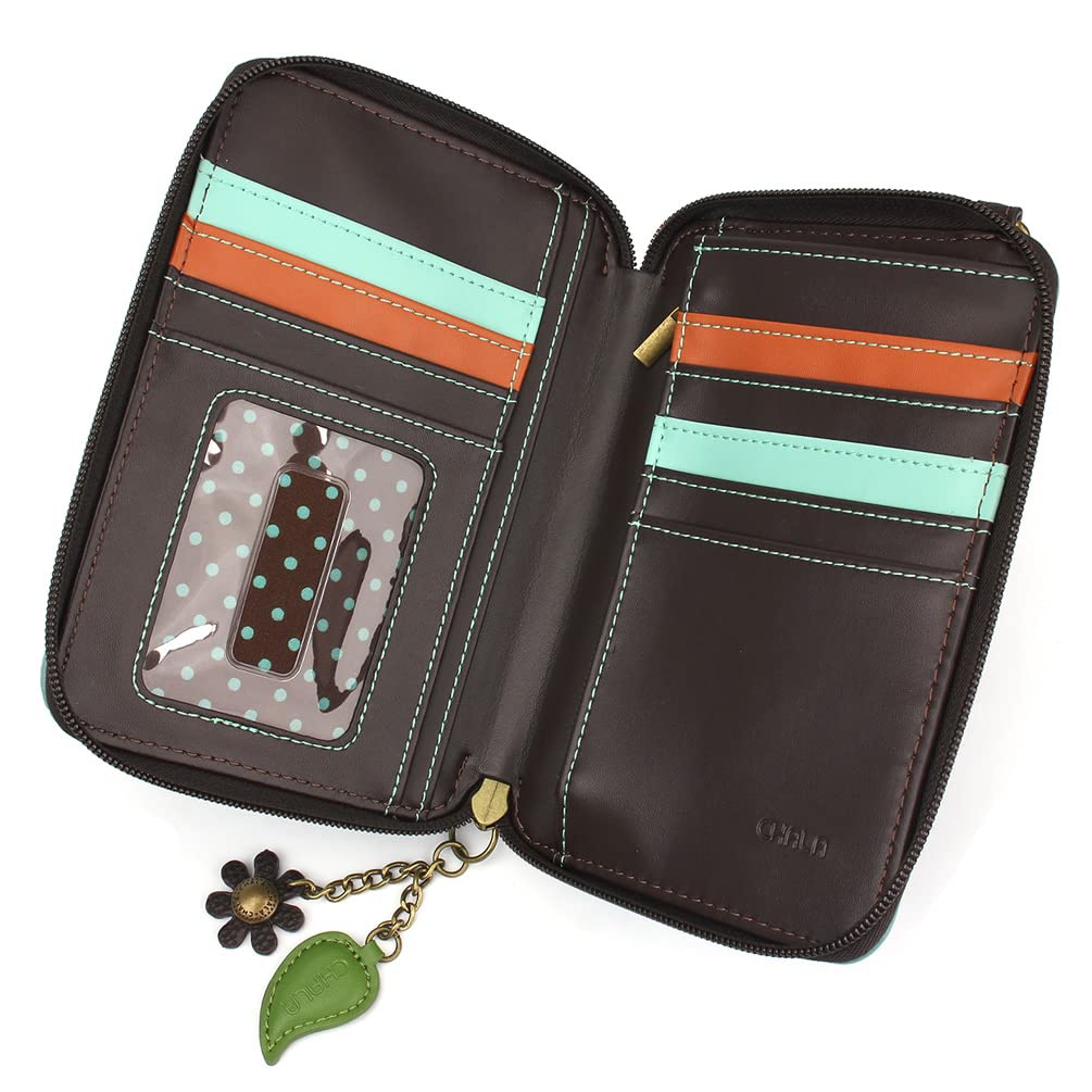 CHALA Wallet Crossbody Cell Phone Purse - Women Faux Leather Multicolor Handbag with Adjustable Strap