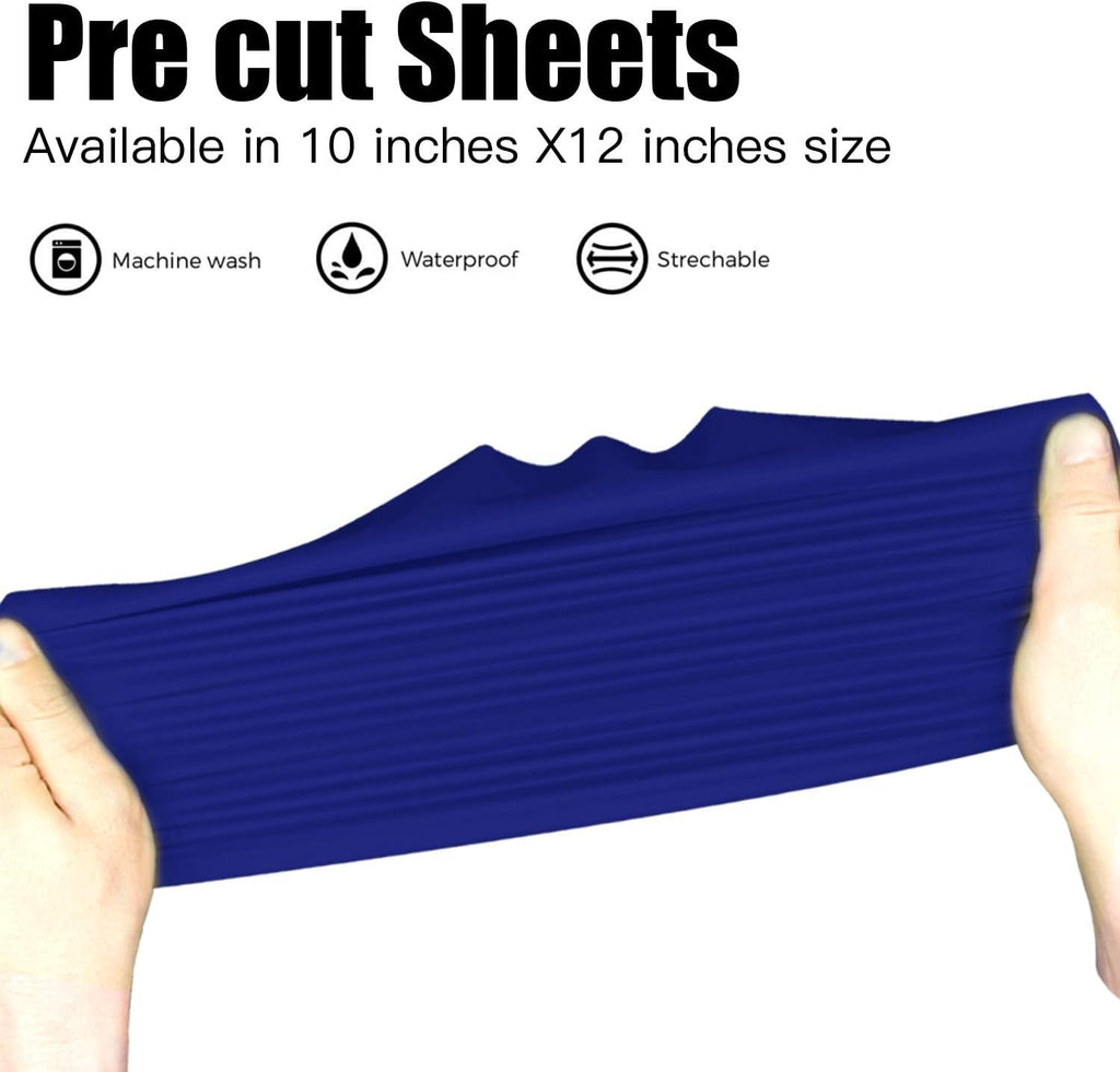 JANDJPACKAGING Baby Blue Heat Transfer Vinyl HTV - 10 Sheets Easy to Weed T-Shirt Iron on Vinyl Compatible with Cricut Cutting Machine & Silhouette Cameo, All Craft Cutters
