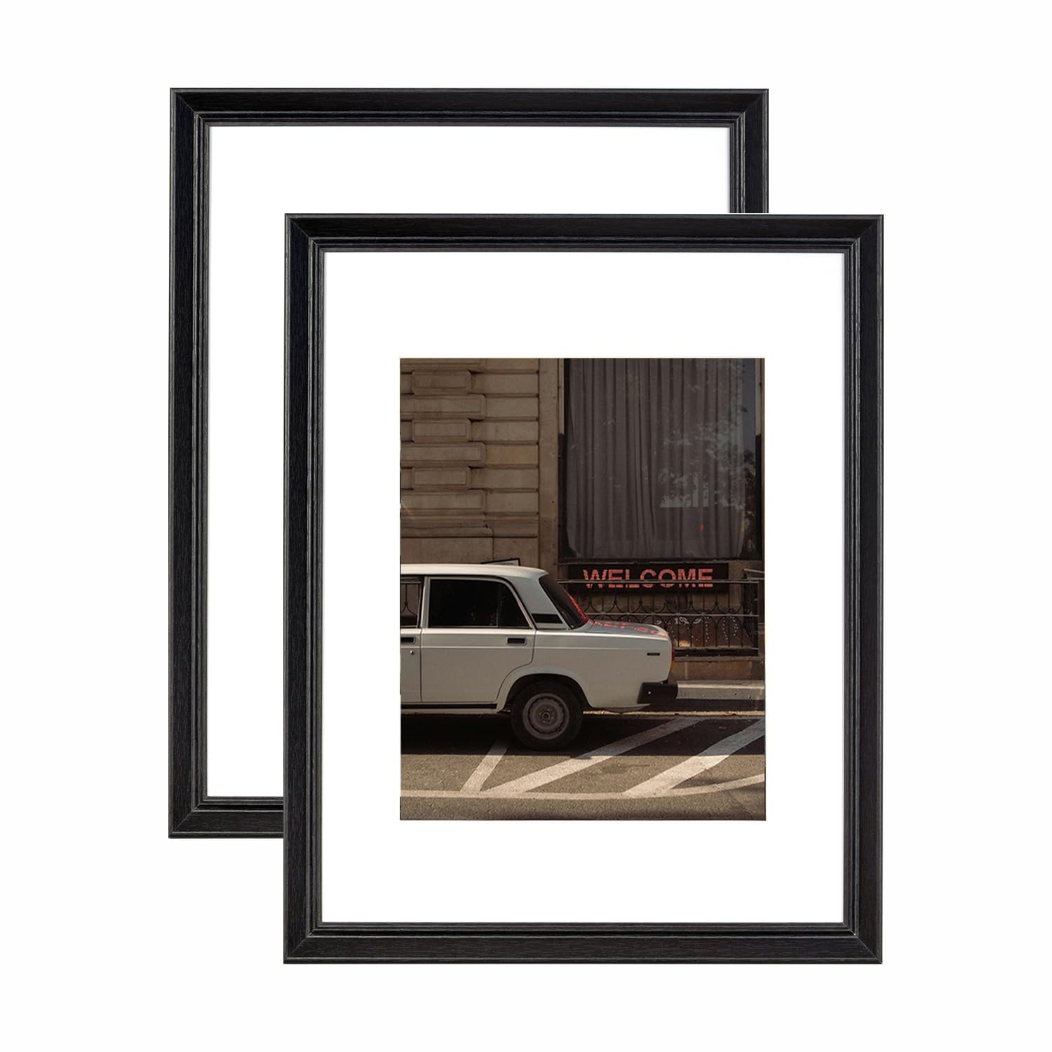 5x7 Picture Frame Gold, Display 5x7 without Mat or 4x6 with Mat, Wall Gallery Photo Frames