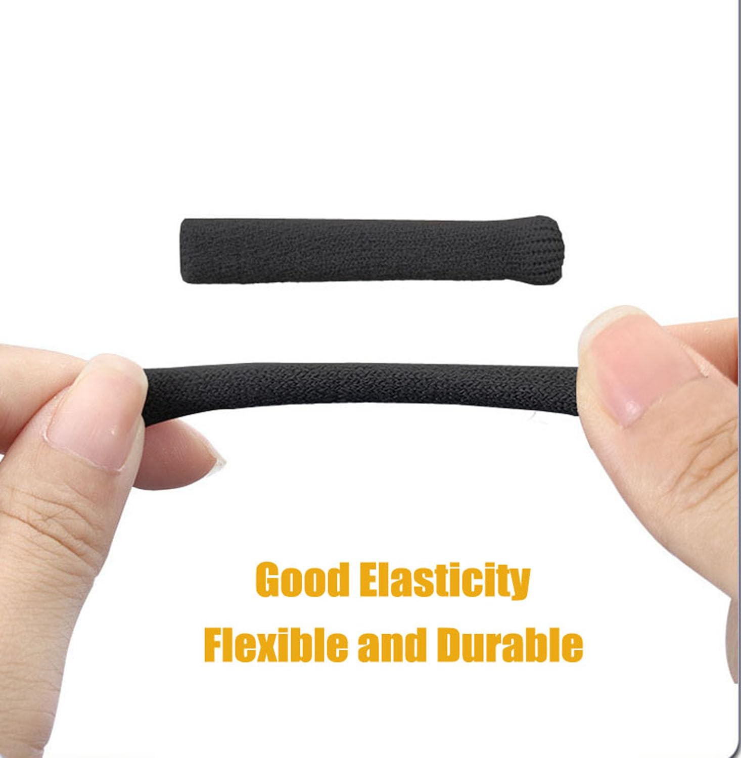 Yauende Soft Knitting Cotton Glasses Ear Cushion, Eyeglasses Temple Tips Sleeve, Non-Slip Comfortable Elastic