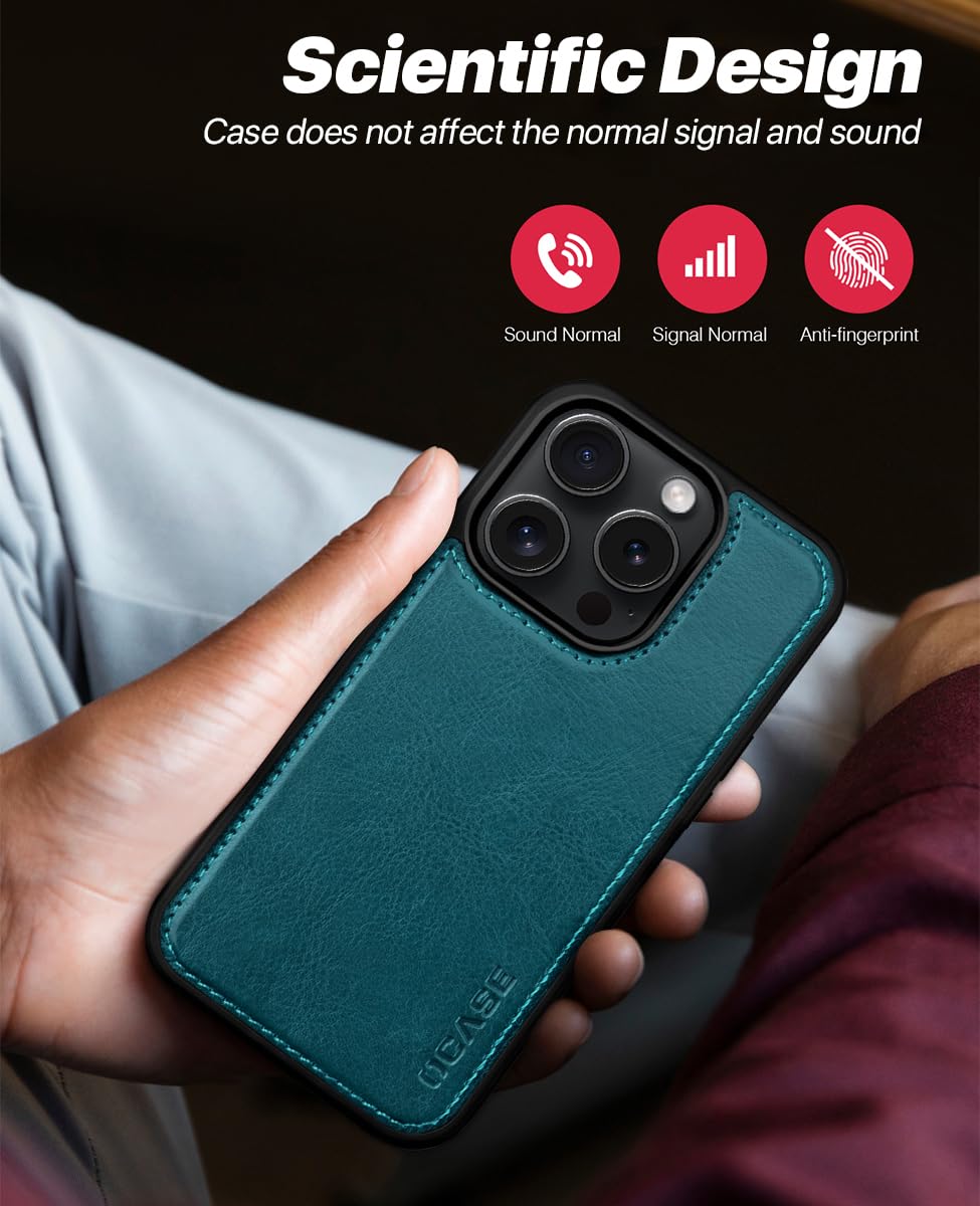 OCASE for iPhone 16 Case Detachable Wallet Case with Card Holder, 2 in 1 Pu Leather Flip Folio with RFID Blocking Stand Wrist Strap Shockproof Phone Cover 6.1 Inch 2024, Black