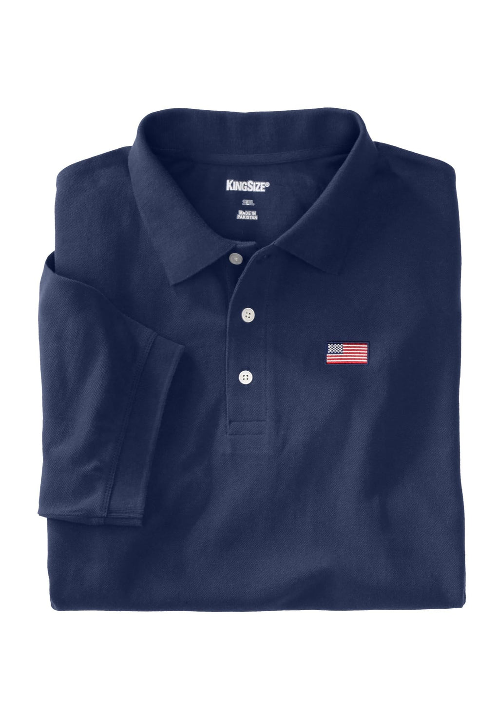 KingSize Men's Big & Tall Shrink-Less Classic Cotton Polo Shirt