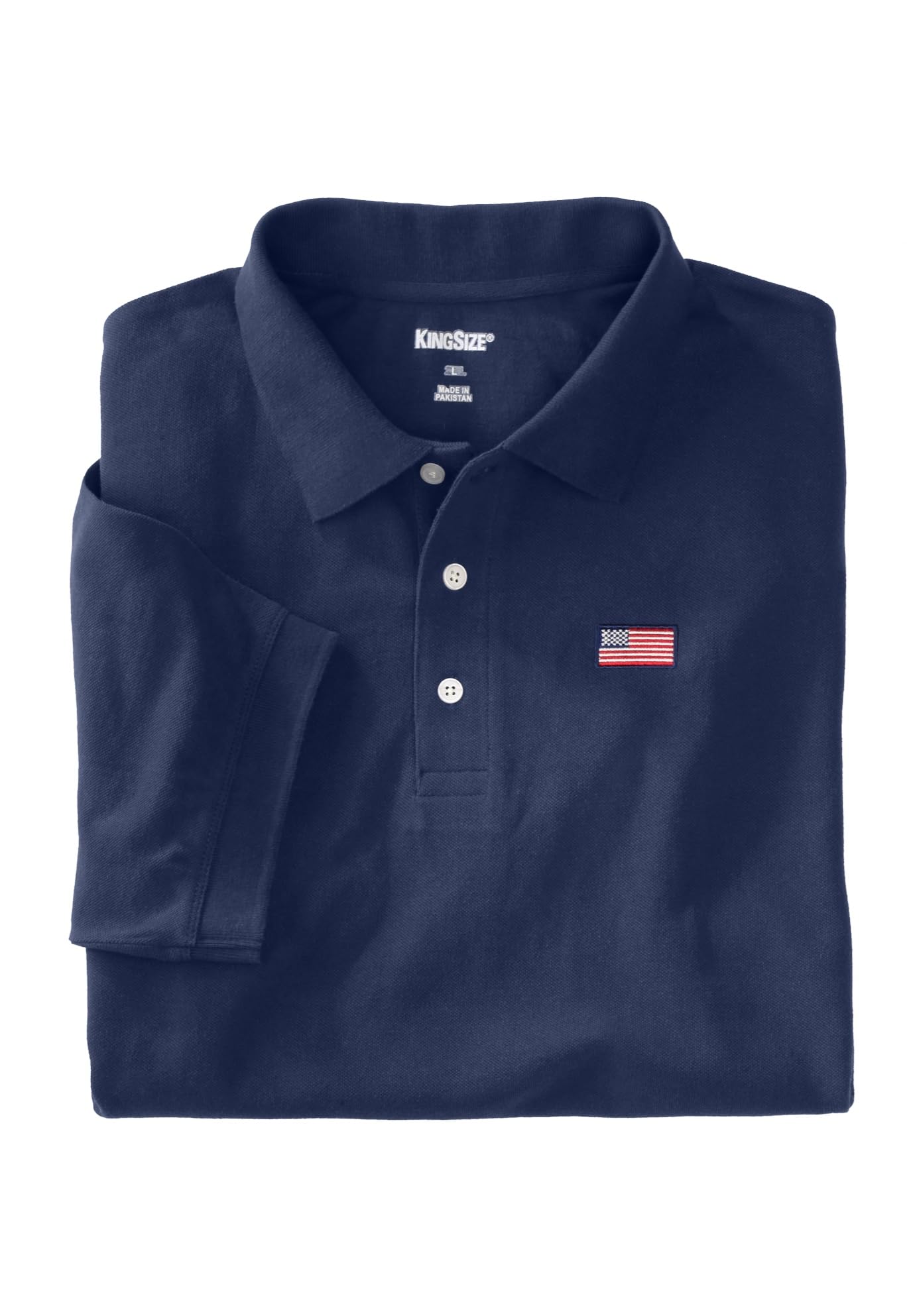 KingSize Men's Big & Tall Shrink-Less Classic Cotton Polo Shirt