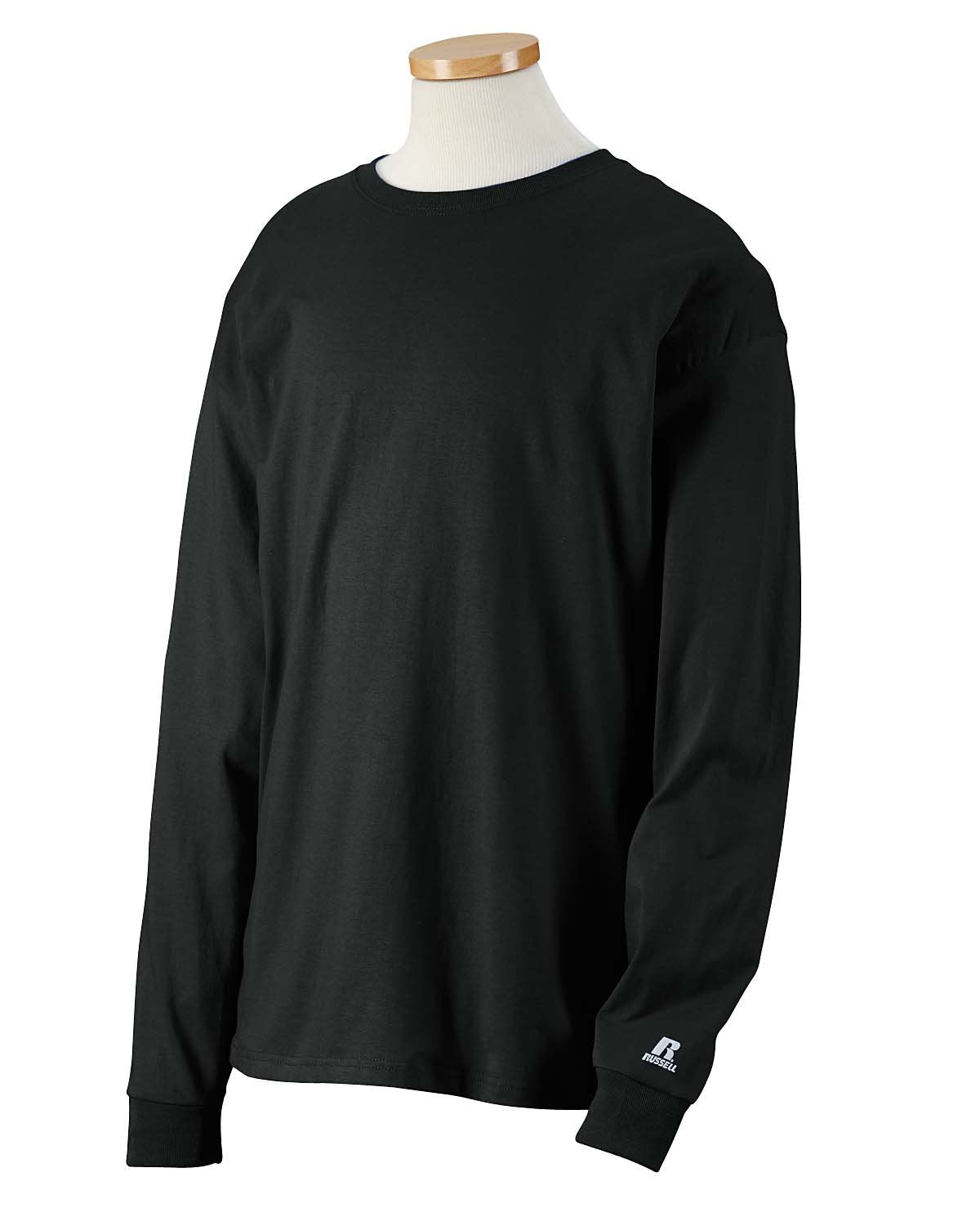 Russell Athletic Men's Dri-Power Long Sleeve Tees, Moisture Wicking, Odor Protection, UPF 30+