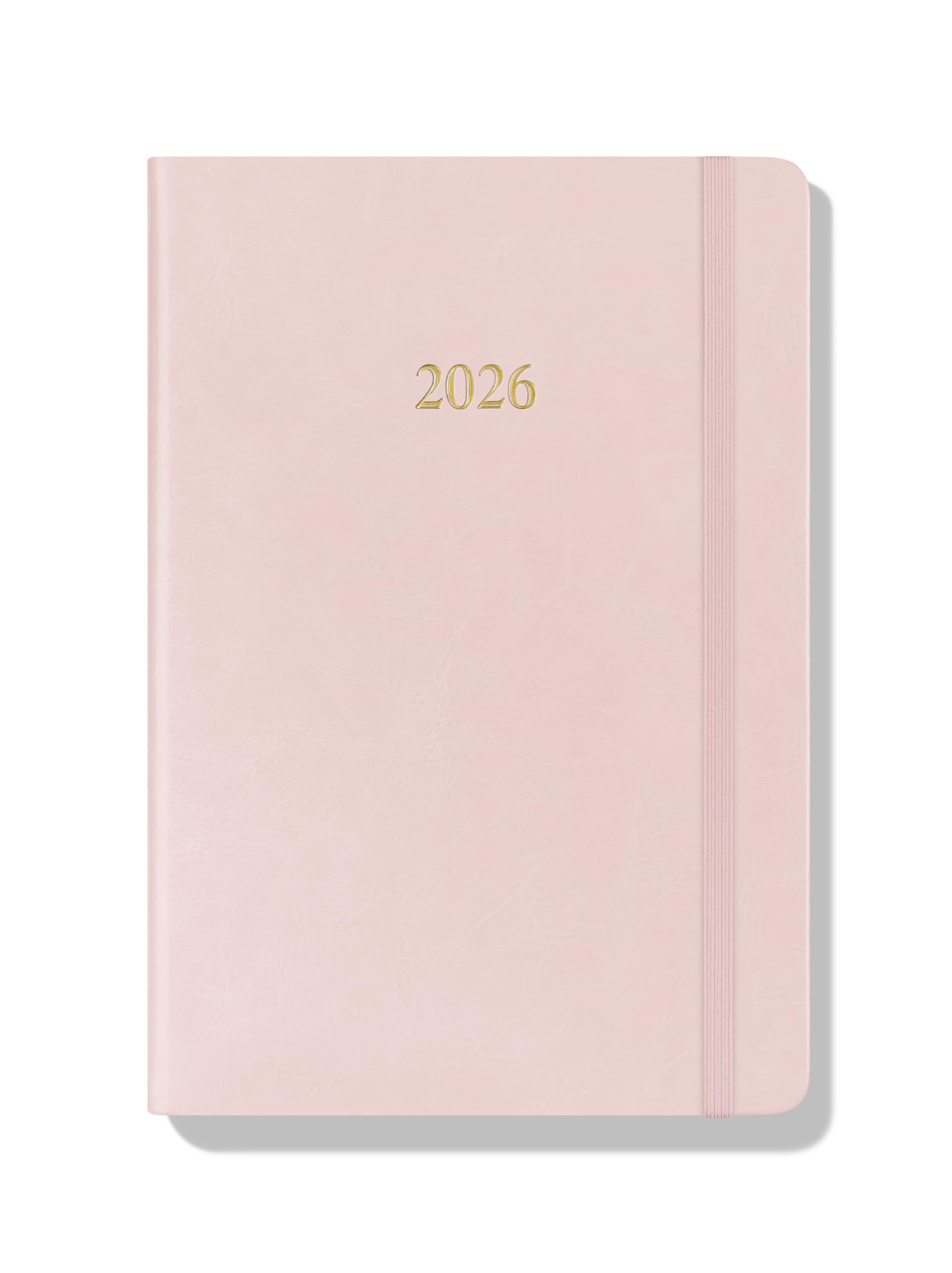 Wykeham's Executive 2026 Daily Journal Planner – US Public Holidays & Format – Customization Available (Brown, 6" x 4.5")