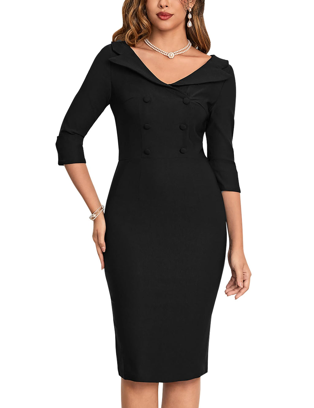 MUXXN Women's Classic Vintage Sweetheart Neckline Cocktail Prom Tea Dress