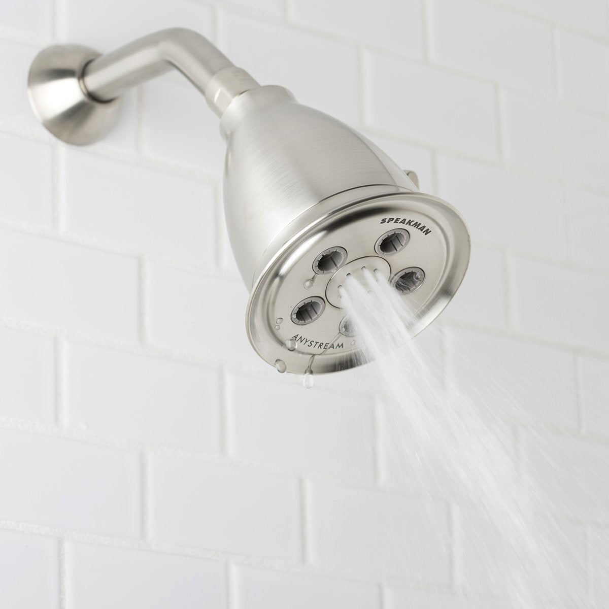 Speakman S-2005-HB-BC Hotel Anystream High Pressure 2.5 GPM Adjustable Shower Head, Brushed Chrome