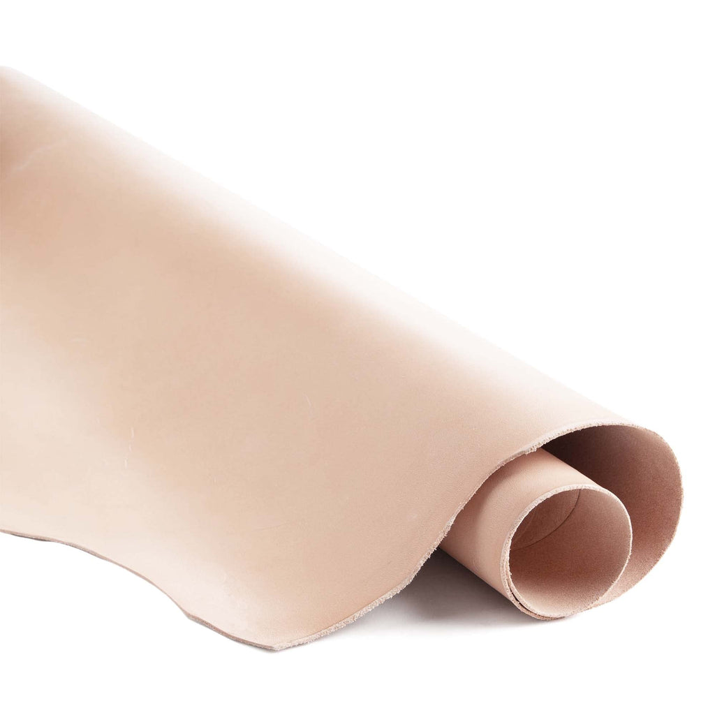 ELW 10-11 oz (4-4.4mm) Thickness Weight 2PCS 6"x6" Vegetable Tanned Leather Cowhide Grade AB Full Grain Leather for Tooling, Carving, Engraving, Molding, Embossing, Stamping, & Dyeing