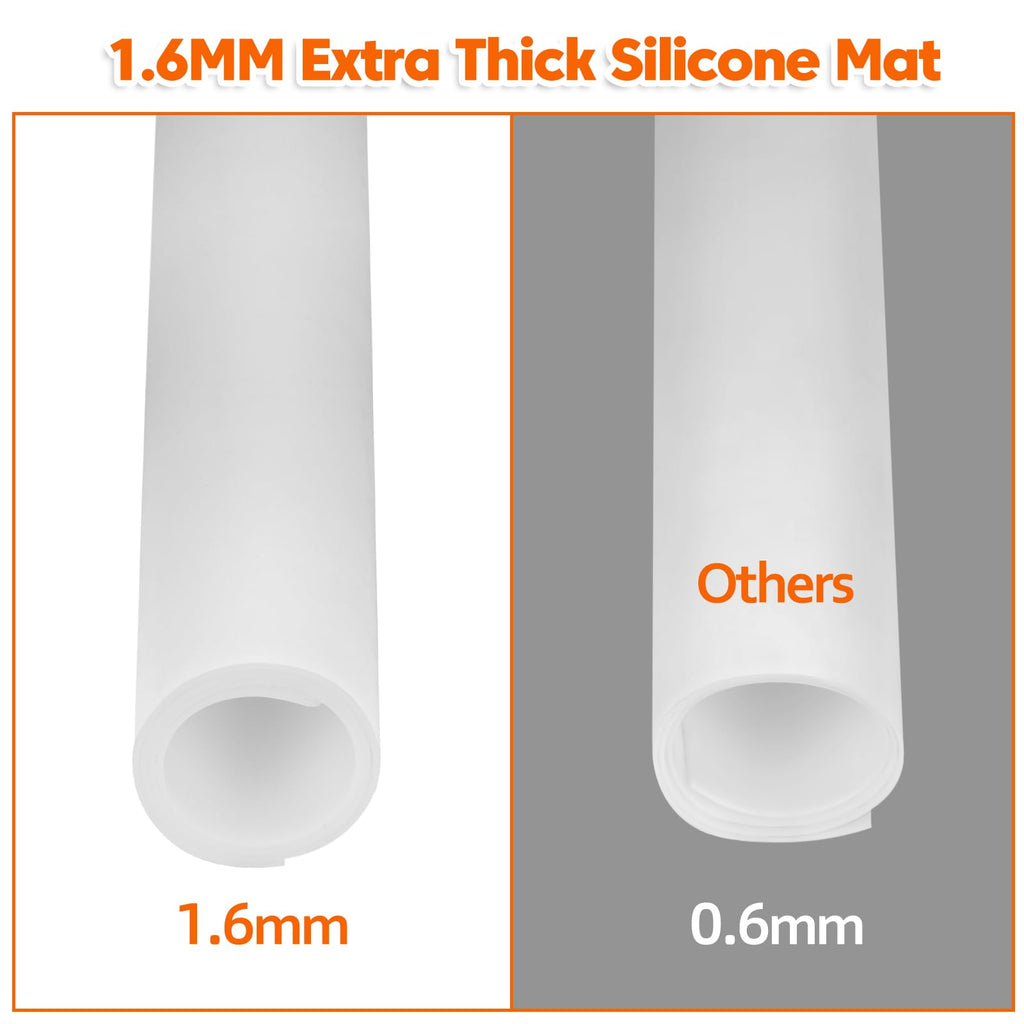 Large Silicone Mat, 72”x16” Heat Resistant Mats for Countertop, Cuttable Waterproof Kitchen Counter Mat, Multipurpose Countertop Protector Mat, Silicone Mats for Kitchen Counter (Black)