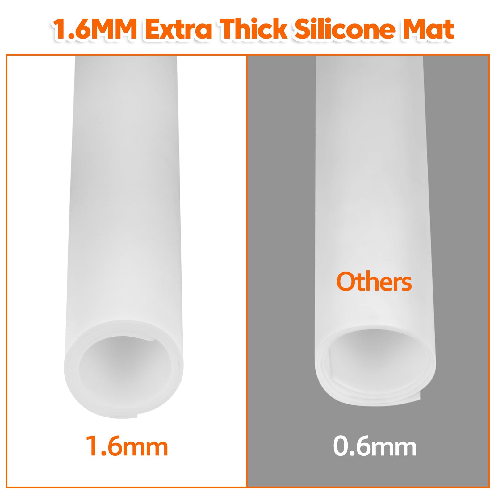 Large Silicone Mat, 72”x16” Heat Resistant Mats for Countertop, Cuttable Waterproof Kitchen Counter Mat, Multipurpose Countertop Protector Mat, Silicone Mats for Kitchen Counter (Black)