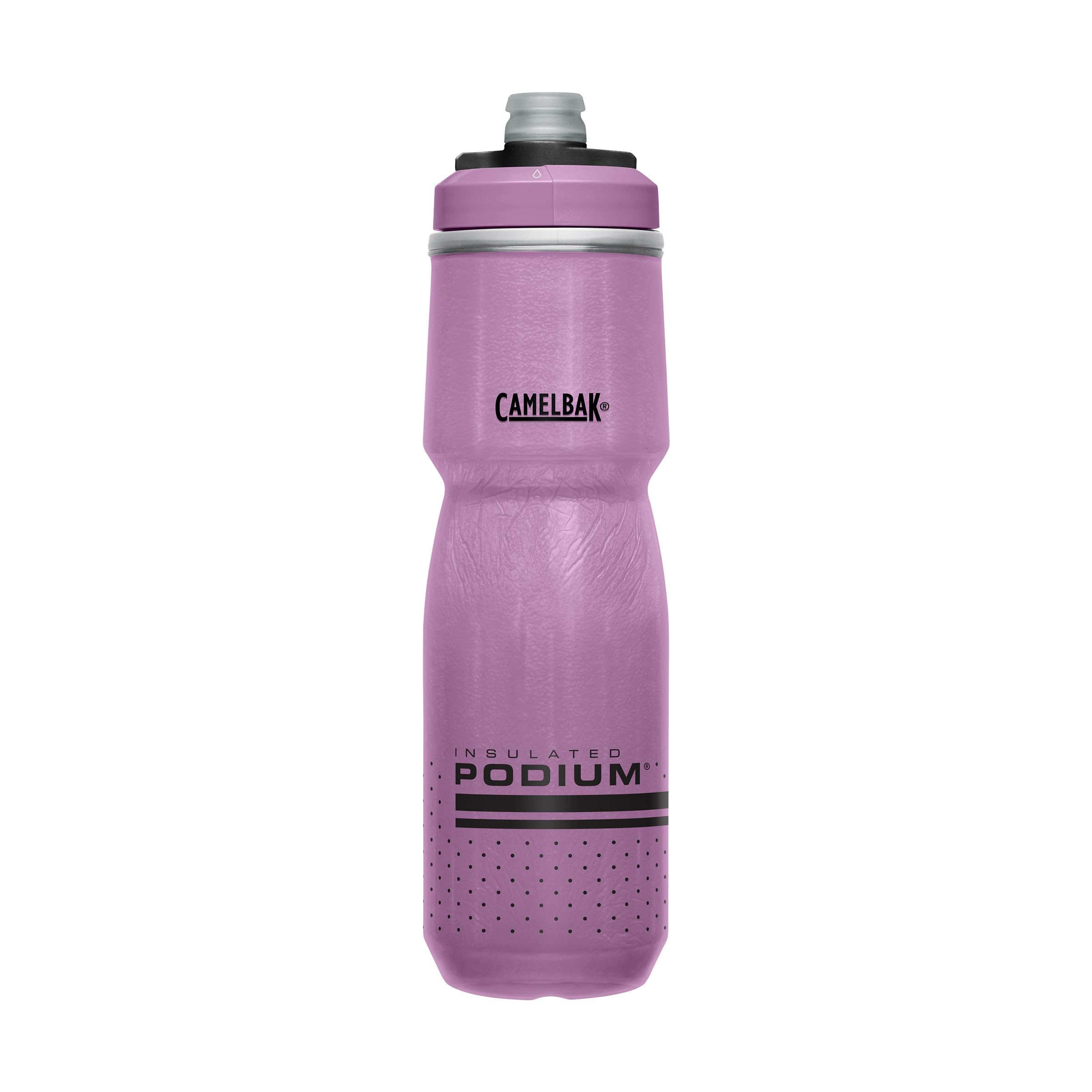 CamelBak Podium Chill Insulated Bike Squeeze Water Bottle, Cold Retention for Cycling, 24oz, Reflective Ghost