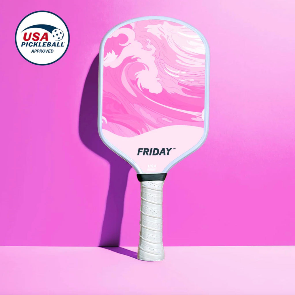 Friday Pickleball Paddle, USA Pickleball Approved, Durable Carbon Fiber, Thermoformed Unibody Design, Honeycomb Core, Gritty Surface for Spin | USA Pickleball Approved