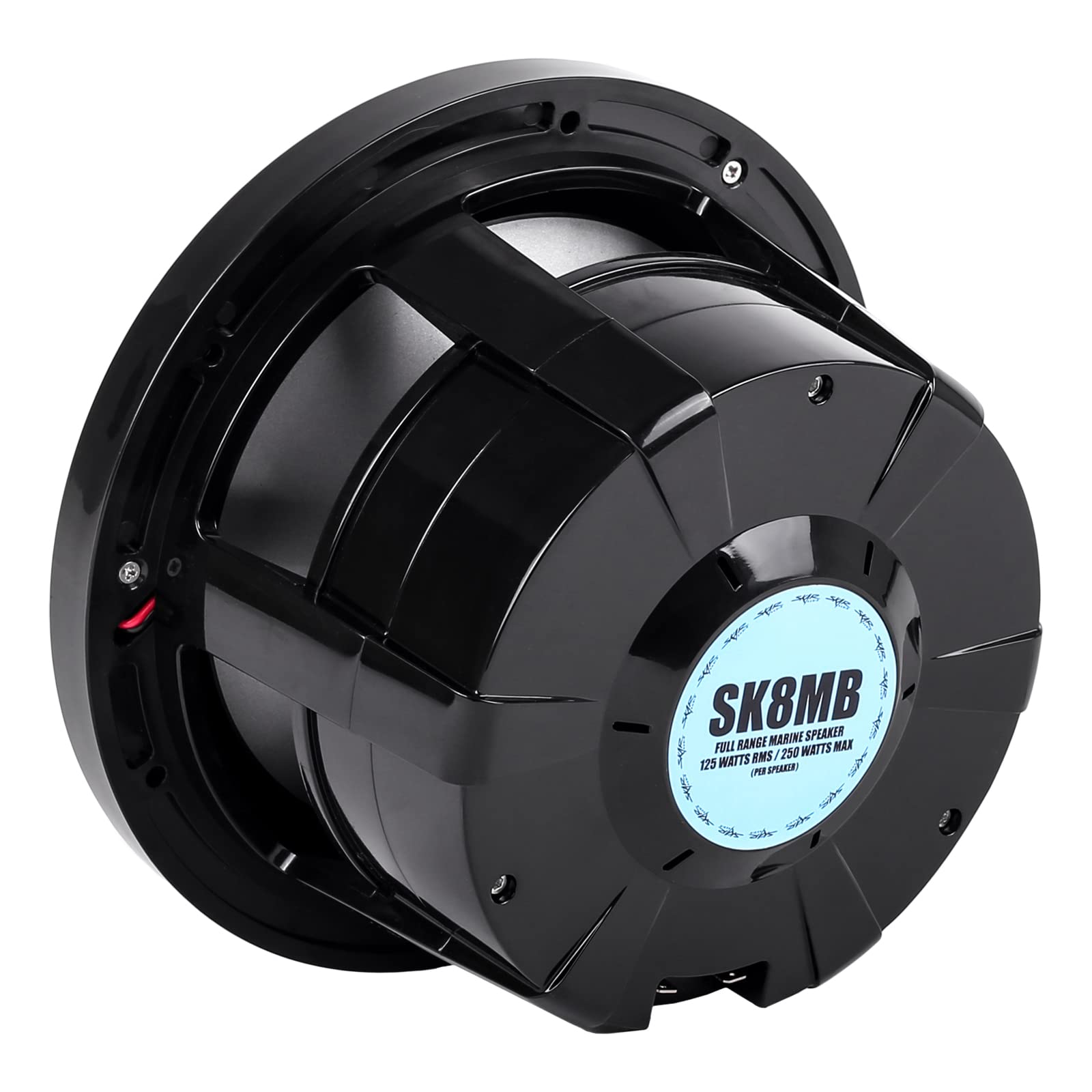 Skar Audio SK65MB-TWR 6.5" 2-Way Marine Full Range 320 Watt Coaxial Tower Speakers, Pair (Black)
