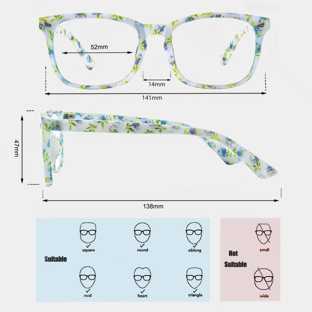 MAXJULI Blue Light Blocking Glasses,Computer Reading/Gaming/TV/Phones Glasses for Women Men(Transparent)