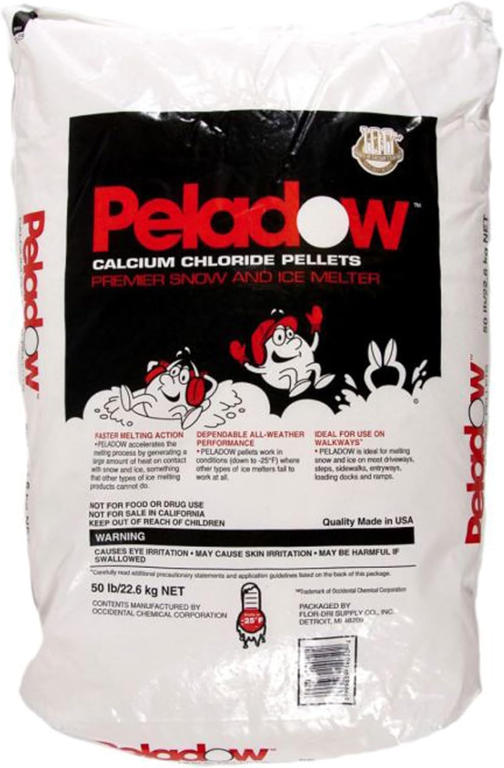 Calcium Chloride Pellets Snow and Ice Melter, 50 lb.