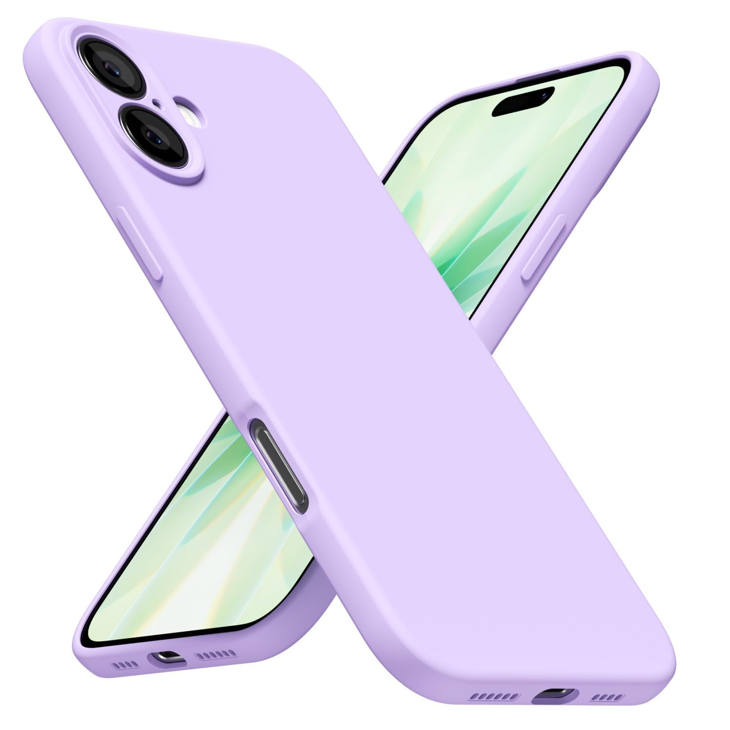 LoeoeL for iPhone 8 Plus/ 7 Plus Phone Case Silicone, Minimalist Ultra Thin Slim Soft Rubber Gel Solid Color Matte TPU Cute Case for Women, Girly Aesthetic Design & Camera Cover, Beige Stone Cream